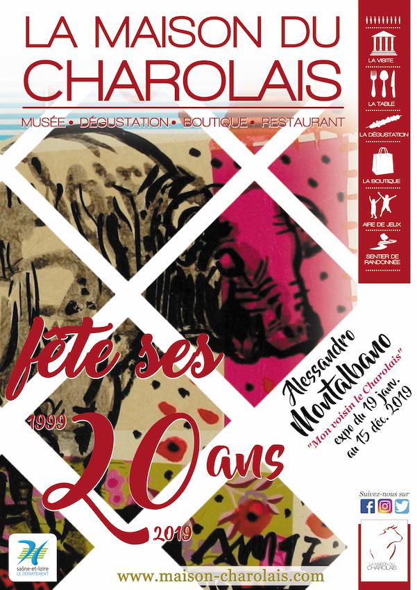 Affiche Montalbano 20 ans Maison du Charolais