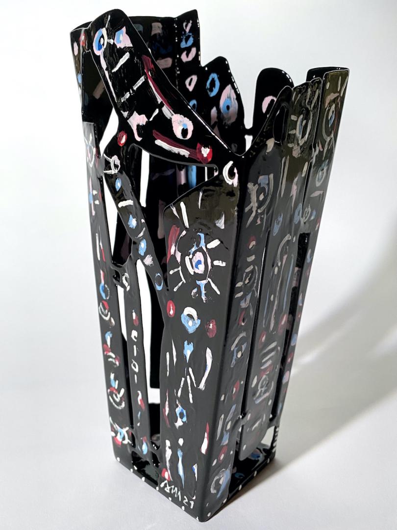Belles de nuit 2021 Acier soudé, peint - 27 x 11,5 x 9 cm - Pièce unique VENDU