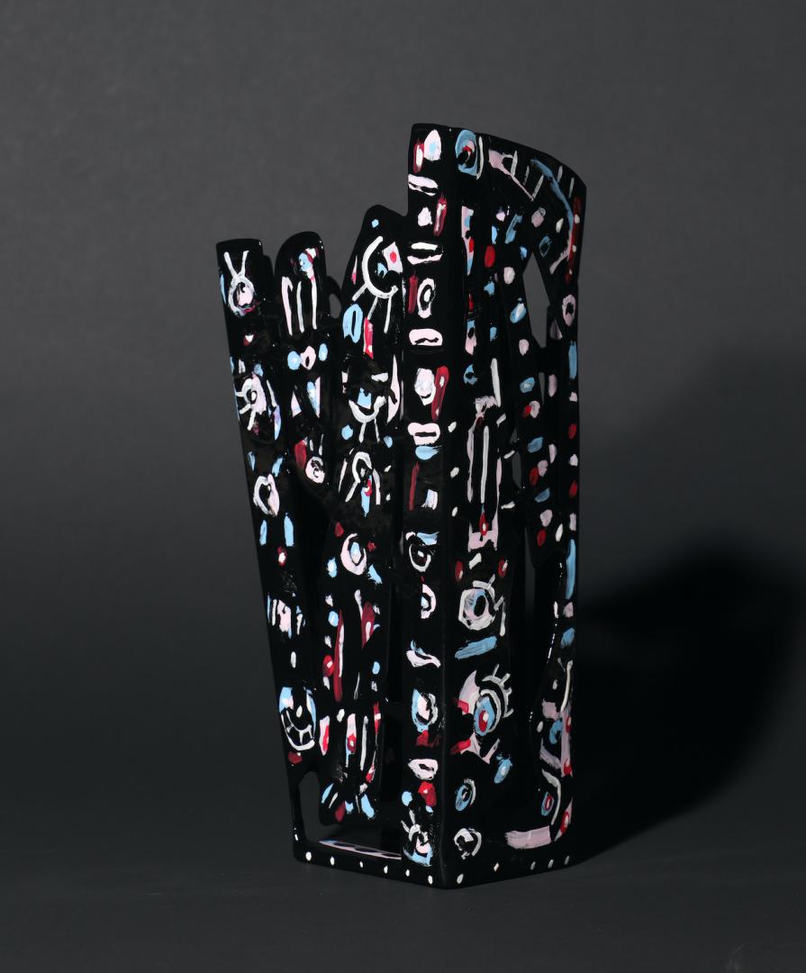 Belles de nuit 2021 Acier soudé, peint - 27 x 11,5 x 9 cm - Pièce unique VENDU
