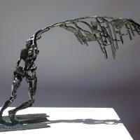 En avant 1999 Bronze, pièce unique - Hauteur : 29,5 cm