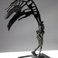 Dans le passage 1999 Bronze, pièce unique - Hauteur : 27,5 cm