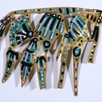 Souvenir d'un ange II 2023 Sculpture murale - Acier soudé thermolaqué - 30 x 40 x 5 cm