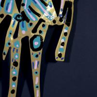 Souvenir d'un ange II 2023 Acier soudé thermolaqué - Détail