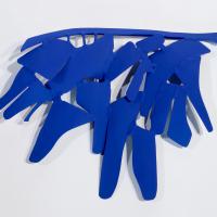 Souvenir d'un ange VI 2023 Sculpture murale - Acier soudé peint - 28 x 37 x 6 cm