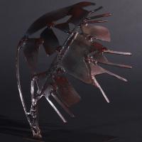 Souvenir d'un ange XII 2024 Acier soudé peinte et patiné - 25 x 14 x 17 cm