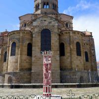 Ma colonne d'Issoire 2025 - Acier soudé thermolaqué, peint et verni - 240 x 85 x 76 cm