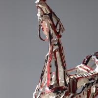 La ruade - Bronze soudé, peint P.U. - Détail