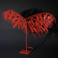 Les ailes du Désir 2021 - Acier soudé, peint - 51,5 x 70,5 x 27 cm