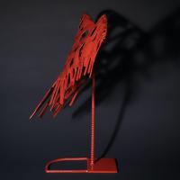 Les ailes du Désir 2021 - Acier soudé, peint - 51,5 x 70,5 x 27 cm