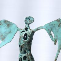 L'Ange du Printemps 2021 Acier soudé, peint - 28 x 38,5 x 14 cm