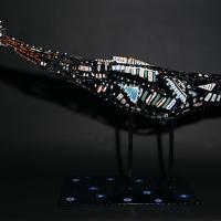 Poisson jamais vu mais qui existe 2022 Acier soudé peint - 97 x 150 x 46 cm