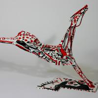 La ruade 2008 Bronze soudé, peint P.U. - Hauteur : 41,5 cm