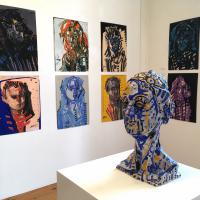 Portrait III - Vue de l'exposition aux Salles Jean-Hélion, Issoire