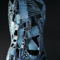 La Source 2023 Acier soudé peint et patiné - 110 x 46,5 x 31 cm