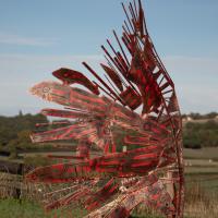 Souvenir d'un ange 2026 Acier soudé, peint et patiné - 187 x 120 x 97 cm