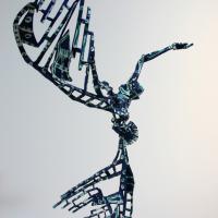 Trop près du soleil  1998 - 2010 Bronze peint P.U. - Hauteur : 59,5 cm