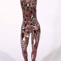 Archéologie intime 2025 Acier soudé peint et patiné - 46,5 x 17 x 13 cm