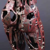 Archéologie intime 2025 Acier soudé peint et patiné - 46,5 x 17 x 13 cm