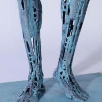 La Source 2023 Acier soudé peint et patiné - 110 x 46,5 x 31 cm