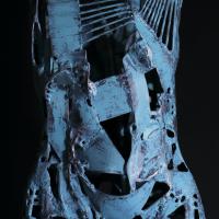 La Source 2023 Acier soudé peint et patiné - 110 x 46,5 x 31 cm