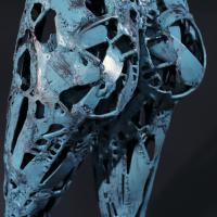 La Source 2023 Acier soudé peint et patiné - 110 x 46,5 x 31 cm