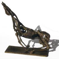 Au-delà du destin II  2000 Bronze P.U. - Hauteur : 28 cm