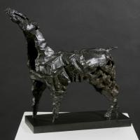 Cheval avant le départ  1991 Bronze 8 ex. - Hauteur : 32 cm