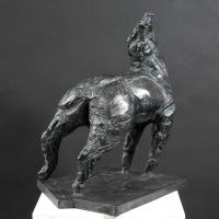 Conversation avec la lune 1990 Bronze 8 ex. - Hauteur 40 cm