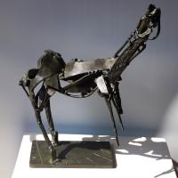 Cheval 1998 Bronze soudé P.U. - Hauteur : 42 cm
