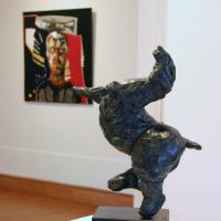 Cheval cabré - Vue de l'exposition à l'Embarcadère, Montceau-les-Mines