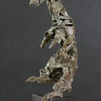 La pose  1991 Bronze P.U. - Hauteur : 41 cm