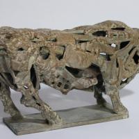 Mon voisin le Pacha  2017 - Bronze soudé P.U. - Hauteur : 17,5 cm