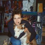 Avec Kuma - Atelier rue Larrey, Paris 5ème - 1991