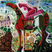 Déjà pris ! 2007 Acrylique et collage sur toile - 120 x 120 cm