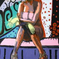 Fais-moi rêver 2010 Acrylique, crayon et collage sur toile - 128,5 x 90,5 cm