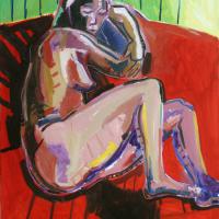 Le sommeil 2001 Huile sur toile - 116 x 89 cm