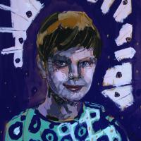 Clément 2016 Acrylique sur papier - 40 x 32 cm (Coll. privée)