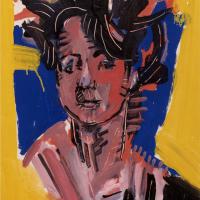 Danièle 1992  Acrylique sur papier - 65 x 50 cm