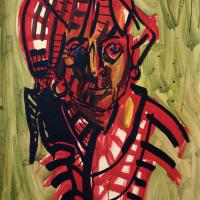 Floriana I 1992  Acrylique sur papier - 70 x 50 cm