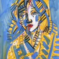 Floriana II 1992  Acrylique sur papier - 70 x 50 cm