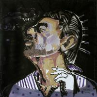 Gainsbourg 2007 Acrylique sur toile - 110 x 110 cm