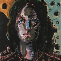 Emmanuelle III 2023 Acrylique sur papier - 48 x 33 cm