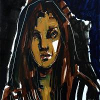 Jasmine II 1998 Acrylique sur toile - 55 x 46 cm