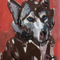 Kuma 1991 Acrylique sur papier - 70 x 50 cm