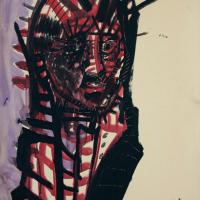  Nathalie I 1992 Acrylique sur papier - 70 x 50 cm