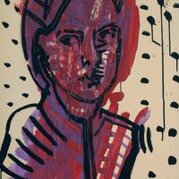  Nathalie II 1992 Acrylique sur papier - 70 x 50 cm