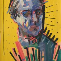 Pierre 1992  Acrylique sur papier - 70 x 50 cm