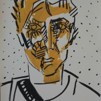  Robin 1991 Acrylique sur papier - 70 x 50 cm