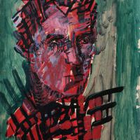 Roger 1992 Acrylique sur papier - 70 x 50 cm