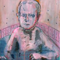 Le bain de Raffaello I 1998 Acrylique sur papier - 70 x 50 cm